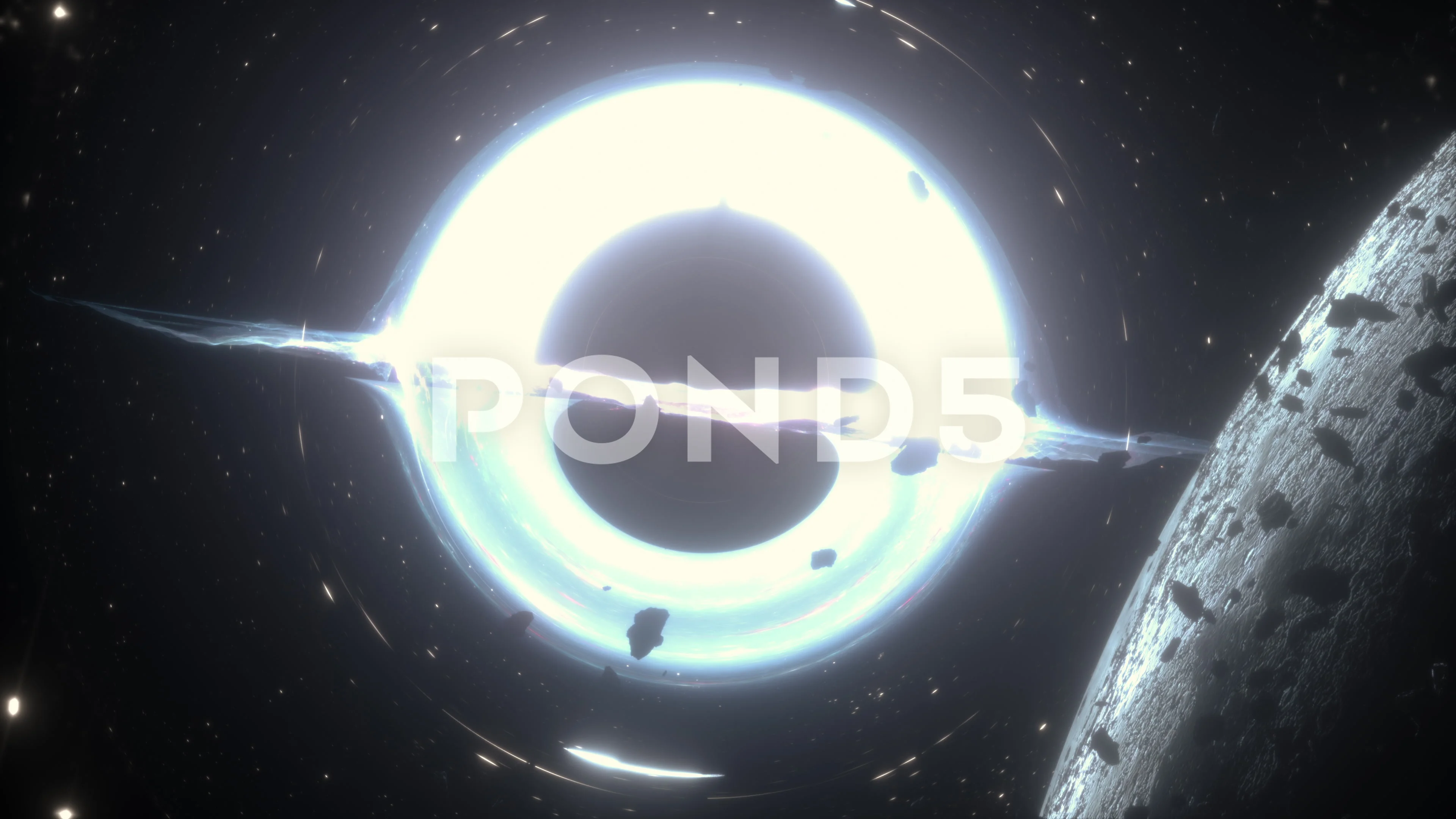 3d Animation of Black Hole Background of... | Stock Video | Pond5