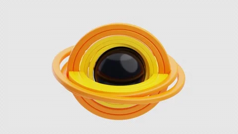 3D Animation of Black hole in space Stock Footage 312442425