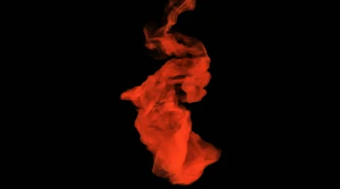3D animation of blood ( or red liquid ) dissolving in the dark Video stock 67581386