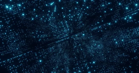 3d animation of blue abstract geometric background Stock Footage 168478596