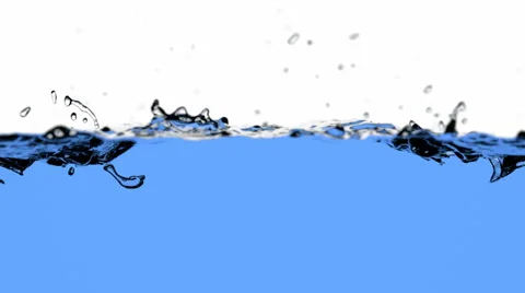 3D animation of the blue liquid splash, alpha is included Video stock 67582404