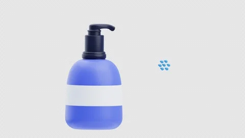 3D Animation of Body Lotion Stock Footage 301958908