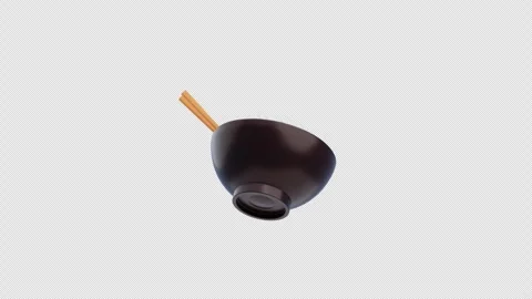 3D Animation of A Bowl of Rice Stock Footage 303883931