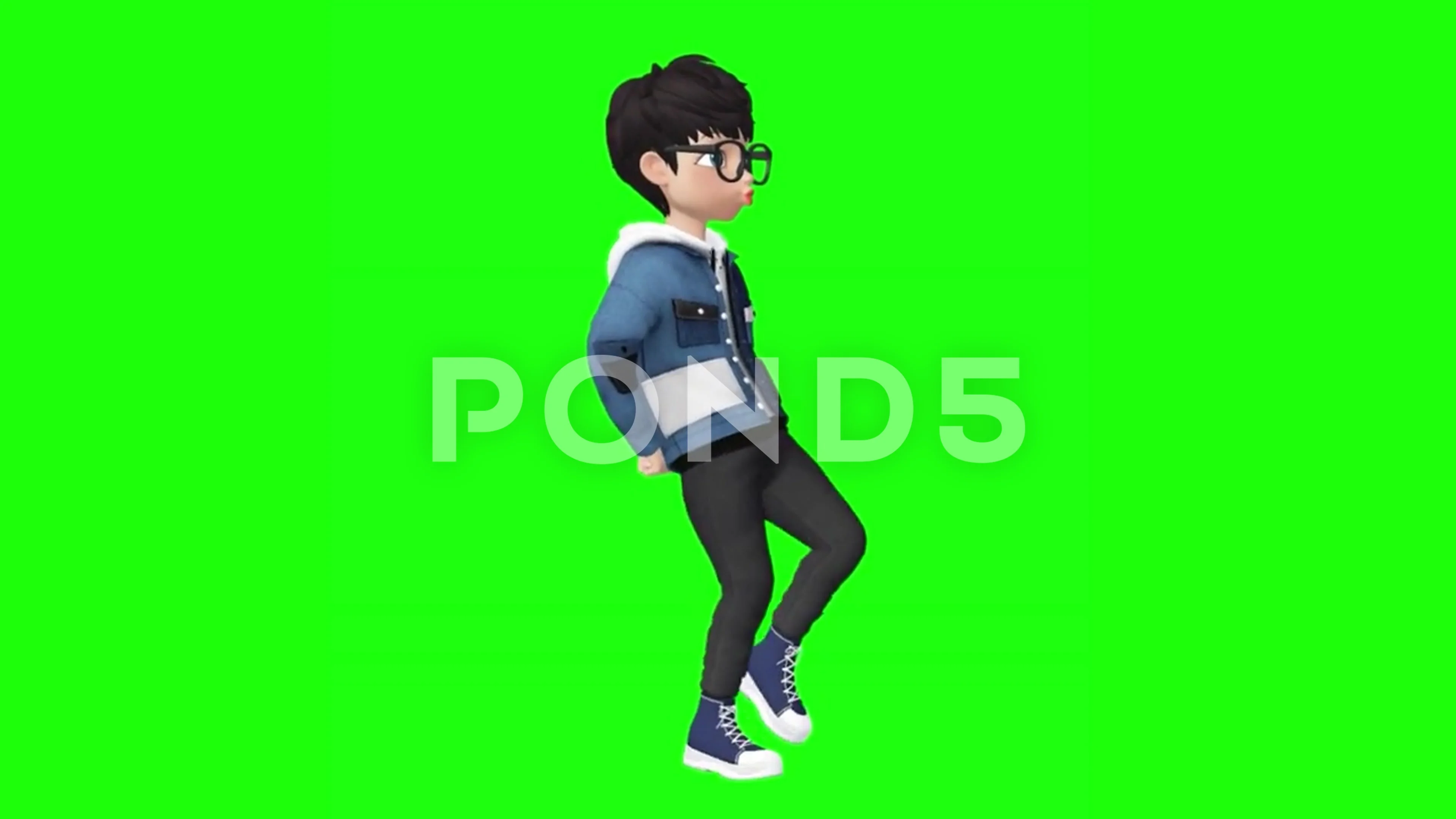 3d animation of a boy