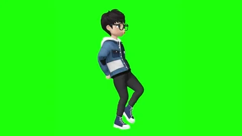 3d animation of a boy 库存影片 205513356