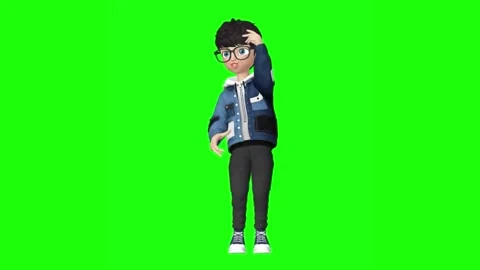 3d animation of a boy 库存影片 205514760