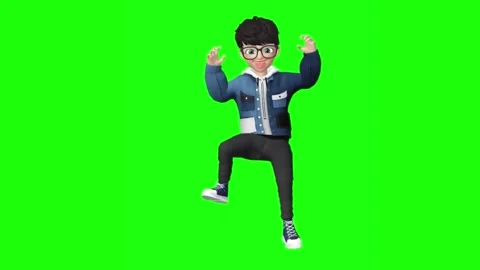 3d animation of a boy 库存影片 205516731