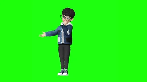 3d animation of a boy 库存影片 205977099