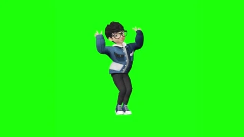 3d animation of a boy 库存影片 205977142