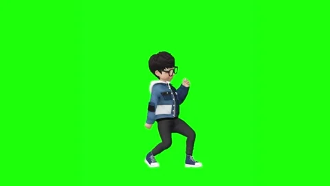 3d animation of a boy 库存影片 205977206