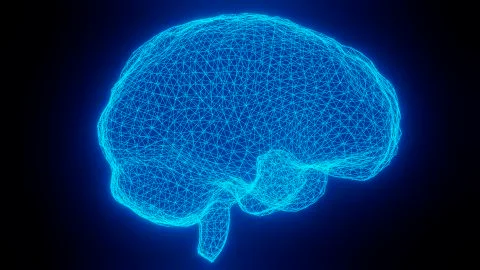 3D Animation Of A Brain Stock Illustration