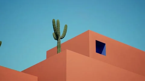 3D Animation of a bright simple shape. Stock Footage 202162780