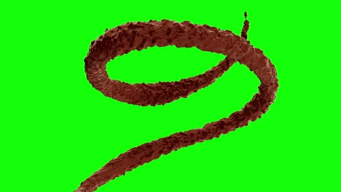 3d animation brown or dark flowing stream liquid coffee, chocolate. Stock Footage 273703237