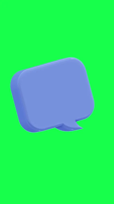 3D animation of bubble chat icons in glossy candy colors 스톡 동영상 309852882