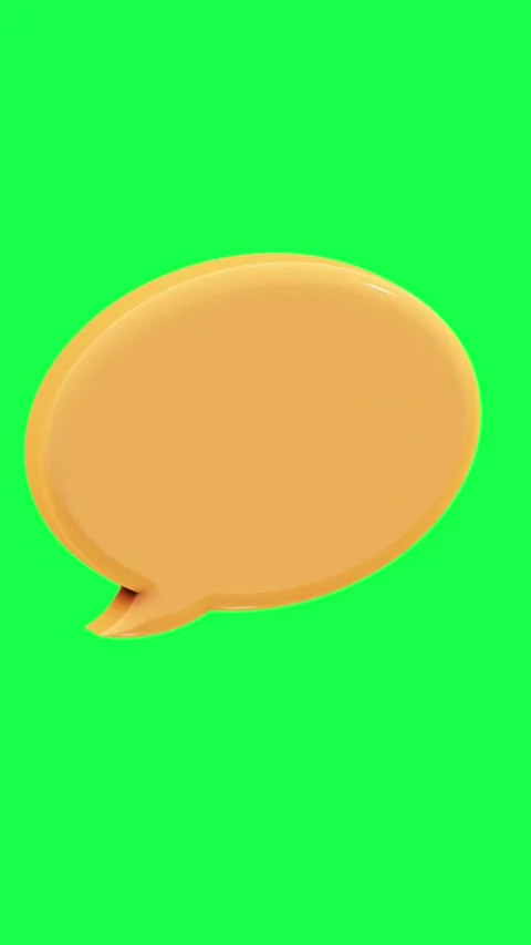 3D animation of bubble chat icons in glossy candy colors Stock Footage 309852894