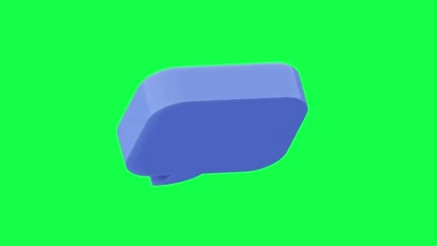 3D animation of bubble chat icons in glossy candy colors Stock Footage 309852936