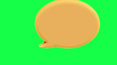 3D animation of bubble chat icons in glossy candy colors Stock Footage 309852939