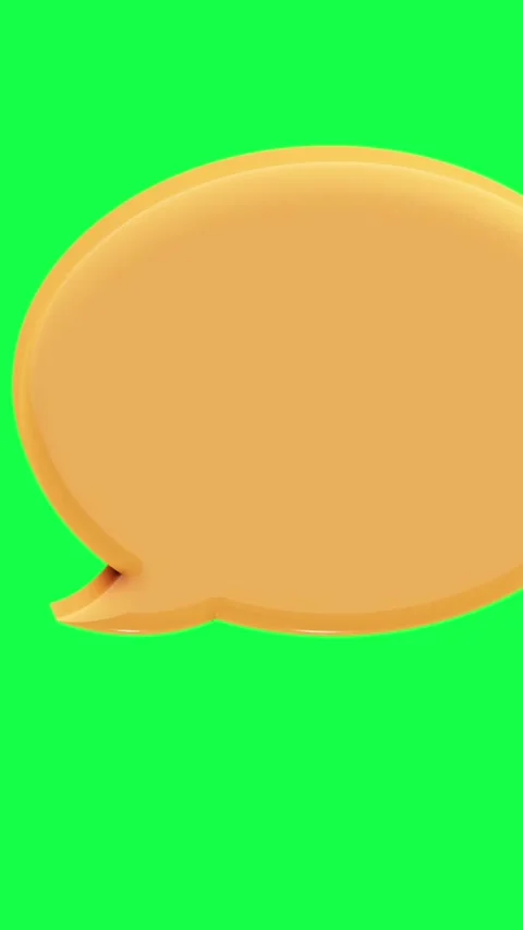 3D animation of bubble chat icons in glossy candy colors Stock Footage 309852949