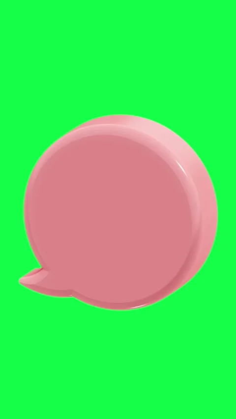 3D animation of bubble chat icons in glossy candy colors Stock Footage 309852956
