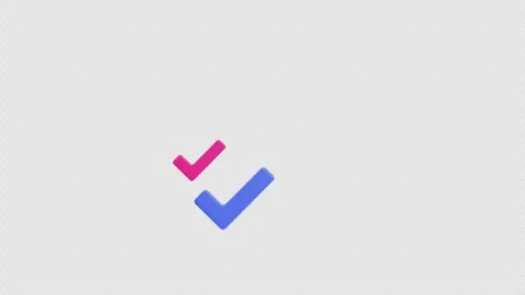 3D Animation of Bubble Check Mark on Alp... | Stock Video | Pond5