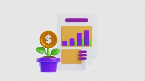 3D Animation of Business Growing Stock Footage 294843906