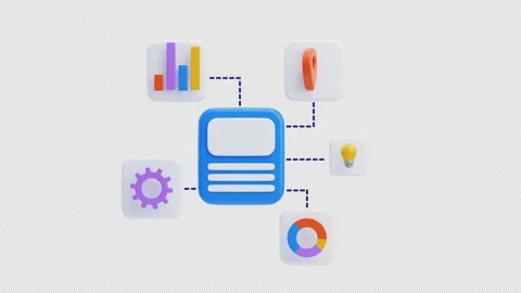 3D Animation of Business Planning Stock Footage 296630826