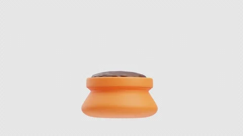3D Animation of Cactus Vase Stock Footage 296463662