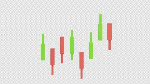 3D Animation of Candlestick Chart Stock Footage 314563384
