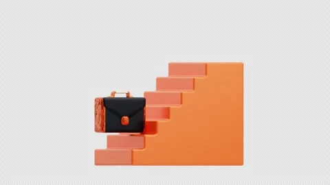 3D Animation of Career Ladder Stock Footage 311977512