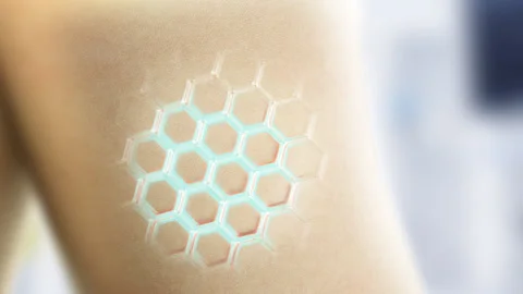 3d animation cells for UV protection, Ultraviolet shield reflect. skin care  Video stock 140207754