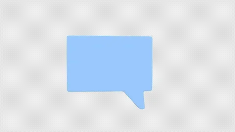 3d animation chat bubble animation with typing dots perfect for messaging, .. Stock Footage 310164257