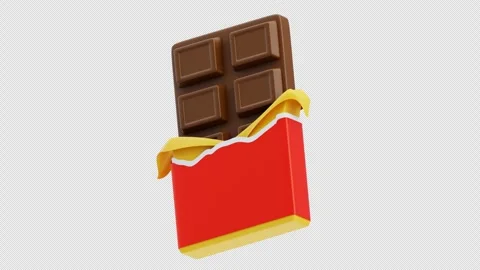 3D Animation of Chocolate bar Stock Footage 306502487