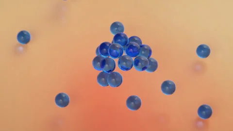 3D animation close-up cream serum collagen repair effect skin dirt removal. Stock Footage 160318672