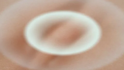 3D Animation close-up Wrinkle smoothing. Action of skin care repair Effect Video stock 136655853