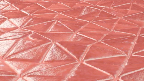 3d animation closeup of soft layer with the color of human skin softly and Stock Footage 266134484
