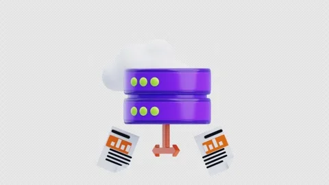 3D Animation of Cloud Data Stock Footage 294843929
