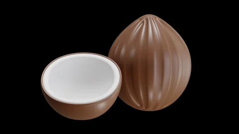 3D Animation of Coconut Stock Footage 286770032
