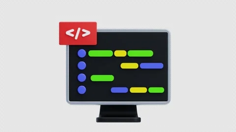 3D Animation of Coding Stock Footage 297950408