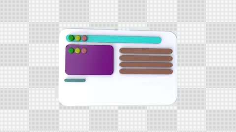 3d animation computer browser Growing bars . progress, Charts and diagrams,.. Stock Footage 290472820