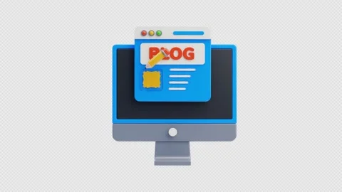 3D Animation of Content Writer Stock Footage 296043421