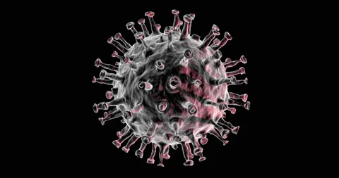 3D-Animation Corona Virus cell with transparency Stock Footage 130655451