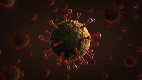 3D Animation Coronavirus sars ncov 2 concept responsible for covid-19 pandemic. Stock Footage 132297985