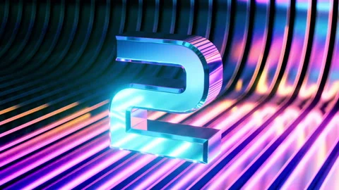 3D animation of a countdown from one to ten. Stock Footage 325794091