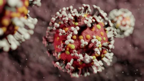 3D animation of Covid-19 Corona virus. Stock Footage