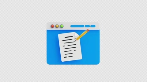 3D Animation of Creative Writing and Storytelling Stock Footage 296043443