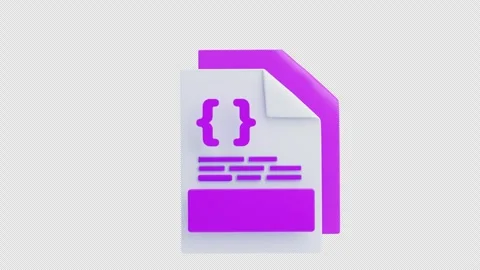 3D Animation of CSS File 3D Icon. File Format Concept Stock Footage 313703262