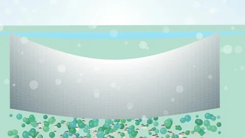 3D Animation Of Dam Collapse With Rushing Flood Water Breaking Barrier Stock Footage 340388685