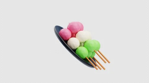 3D Animation of Dango Stock Footage 304017663
