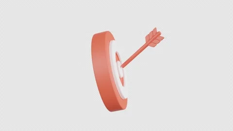 3D Animation of Dart Target Stock Footage 293754665