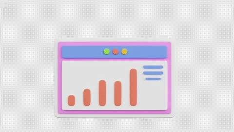3D Animation of Data Analysis Report Stock Footage 293453725